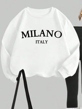 2pcs/Set Loose Round Neck Hoodie And Skinny Leggings
